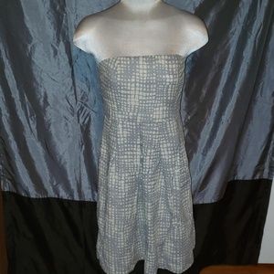 J.Crew grey strapless dress